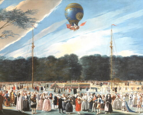 02-Ascensión_de_un_Montgolfier_en_Aranjuez Ascensión Montgolfier Aranjuez